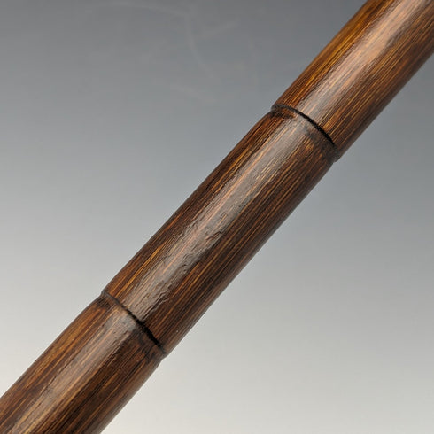 1930年 英国ヴィンテージ 紳士用ステッキ 純銀装飾 バンブーシャフト 91cm